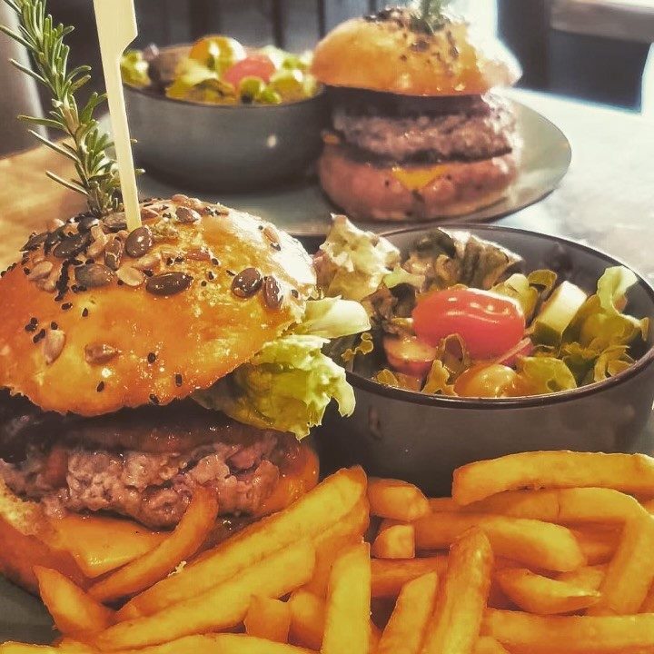 Beef burger et frites maison