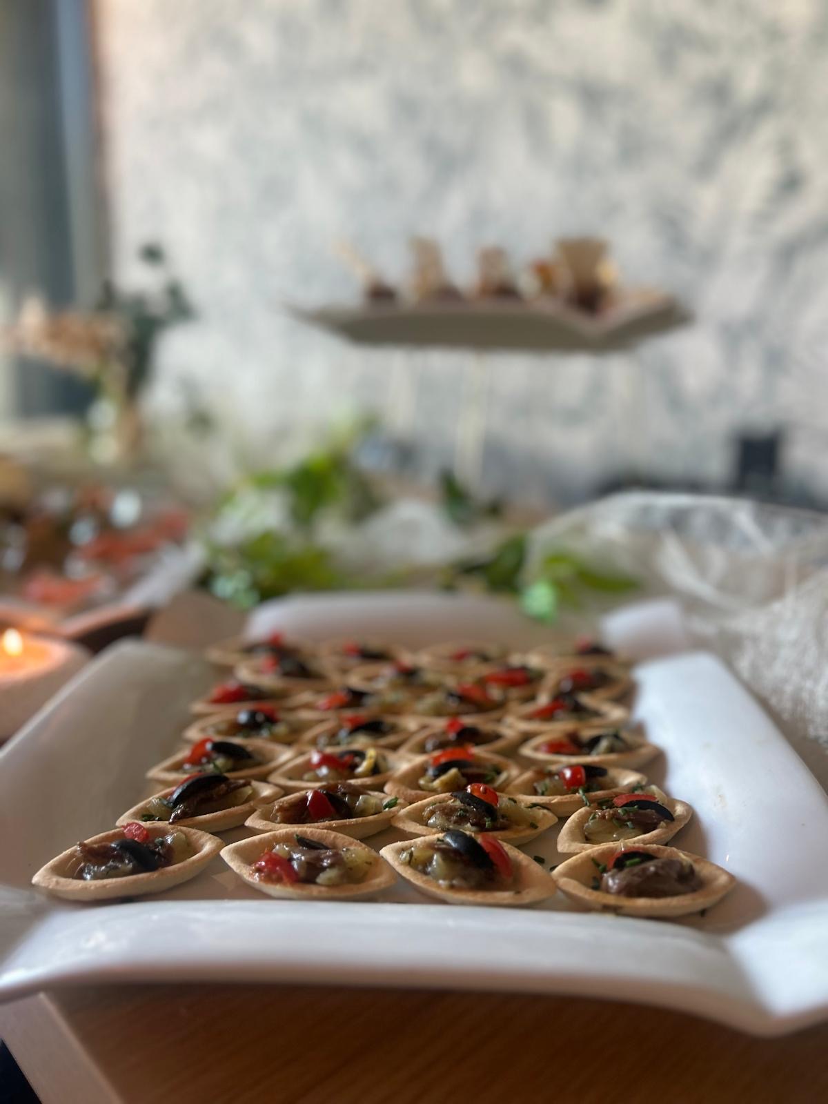 Tartelettes tapenade pour un buffet privatisation
