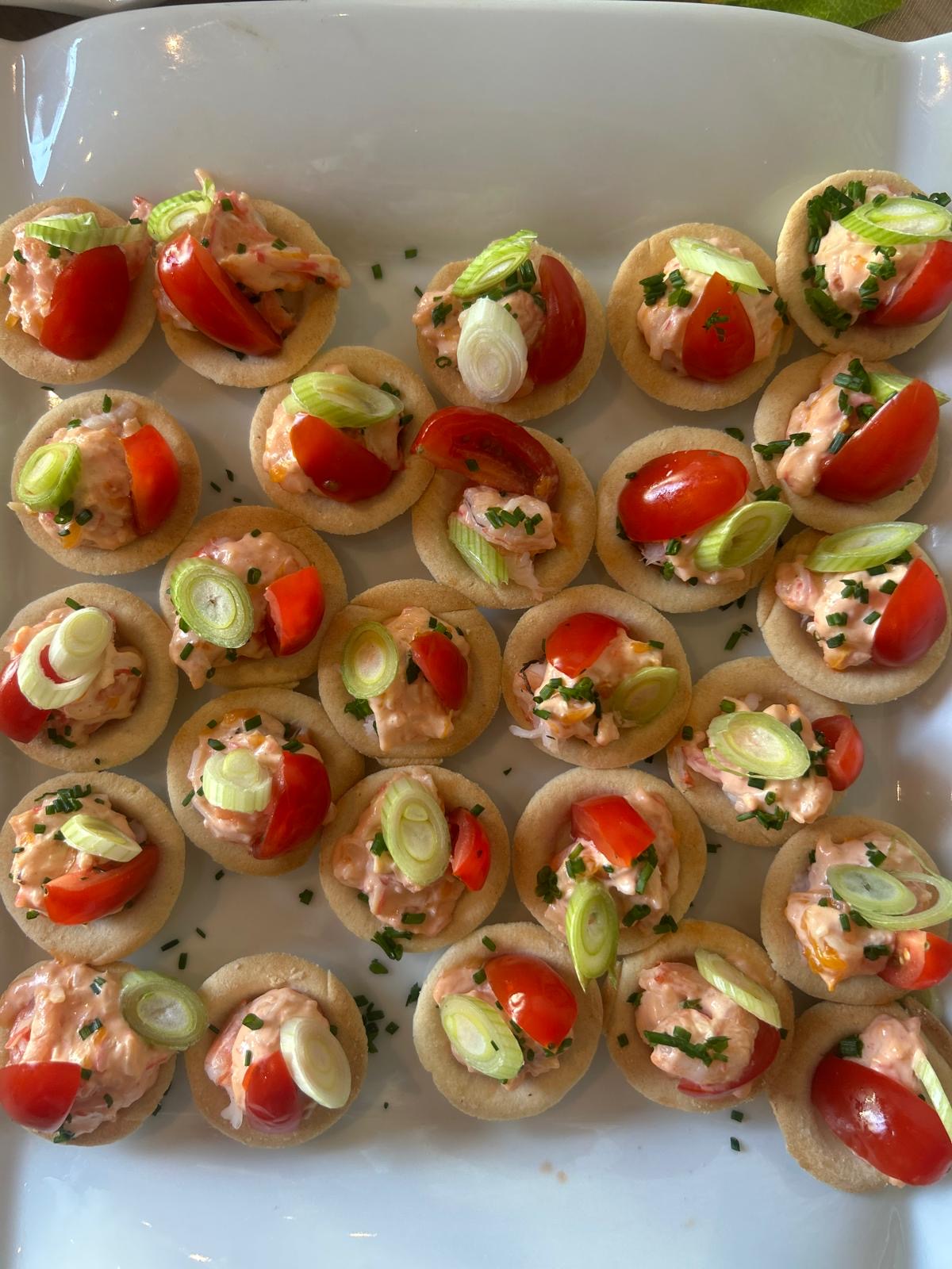 Canapés au saumon pour un buffet privatisation